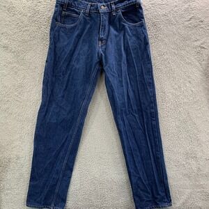 VTG Prison Blues Jeans Mens 36x35 Measured Blue PRSN BLU Tag: 36x36